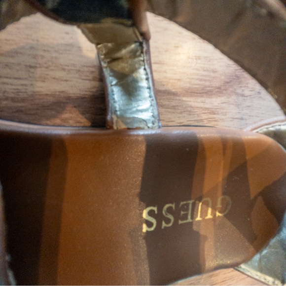 Guess Navy and Brown Sandals Size 5.5 - Picture 5 of 7